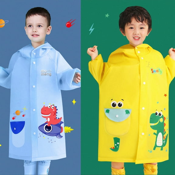 Children's Raincoat Boys and Girls Students Children Baby Raincoat 2T 3T 4T 5T 6T Children Light Blue,4-6 Years