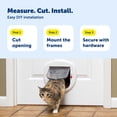 thumbnail image 6 of PetSafe Exterior / Interior Cat Door - Big Cat 4-Way Locking Pet Door Flap for Large Cats - Tinted Privacy Door - Weatherproof, Durable Door Frame - DIY Easy Install with Hardware Kit Included, 6 of 7