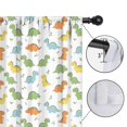 thumbnail image 4 of Dinosaur and Leaf White Pattern Insulated Teens Curtains Set Of 2, Bedroom Essentials, Toddler Room Decor 42"x63", 4 of 4