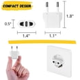 thumbnail image 3 of Bates- European Plug Adapter, 3 pc, Travel Adapter, US to Europe Plug Adapter, EU Adapter, Electrical Adapters, Converter Plug, European Outlet Adapter, Travel Plug Adapter, Converter Plug for Europe, 3 of 4