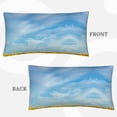 thumbnail image 3 of Easygdp Blooming Sunflower Field Envelope Closure Pillowcase - 20x36in, Queen Pillowcase, Breathable, Stain-Resistant, Wrinkle-Free, 3 of 9