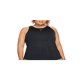 thumbnail image 2 of Nike Women's Dri FIT One Standard Fit Tank Top Black Size 1X, 2 of 3