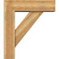 thumbnail image 3 of Ekena Millwork 8"W x 28"D x 32"H Traditional Block Rough Sawn Bracket w/ Offset Brace, Western Red Cedar, 3 of 25