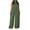 Army Green, variant on Women Casualwide Leg Jumpsuit with Pockets Sexy Halter Solid Rompers Loose Summer formal Jumpsuit Summer Clothes for Women