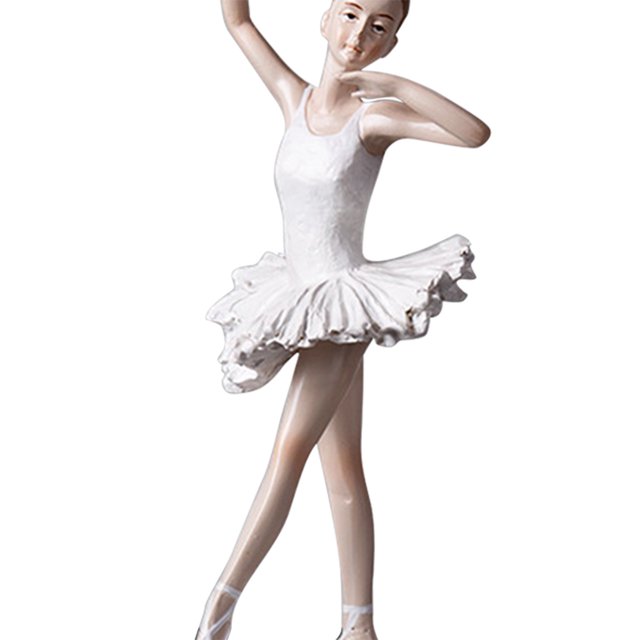 Ballet Girl Figura clásica Bailarina ligera Esculturas elegantes Decoración para el hogar (B) Likrtyny Libre de BPA