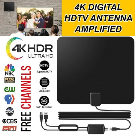 80 Miles Range 30dB Indoor HD Digital TV Antenna