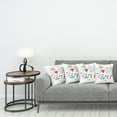 thumbnail image 3 of Ambesonne Nautical Throw Pillow Cover 4 Pack, I Love Sea Words, 16", White Red Blue, 3 of 7