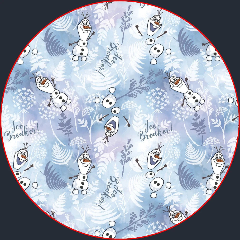 (4 pack) Springs Creative Disney Olaf Frozen Fabric 100% Cotton Fat Quarter