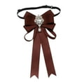 thumbnail image 2 of freneci Women Bow Tie for Ladies, Girl ,Adjustable Shirt Neck Ribbon, Versatile Neck Tie Deep Coffee, 2 of 8