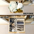 thumbnail image 3 of Biwat Simple Houseware Foldable Drawer Organizer for Clothes/Underwear/Panty/Onesie Stocking Bin, Set of 12, Beige, 3 of 4