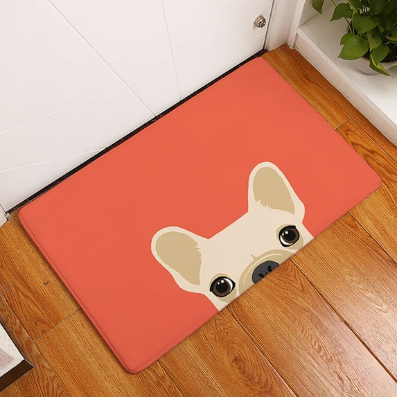 Non Slip Indoor/Outdoor Doormats Home Entrance Cute Dog Pattern Floor Rug Carpet Door Mat Bath Kitchen Mats