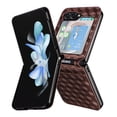 thumbnail image 5 of for Samsung Galaxy Z Flip 5 Case Luxury PU Leather Diamond Patterned Wallet Cover, Protective Phone Case Card Slots Pocket Comprehensive Protection Case for Samsung Galaxy Z Flip 5,Brown, 5 of 13