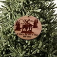 thumbnail image 2 of Deer Mountain It takes a big heart - Cedar Ornament, 2 of 4