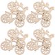 thumbnail image 5 of 10 piezas de recortes de madera sin terminar, virutas de madera para manualidades, rodajas de madera, recortes de bicicletas sin pintar, 5 of 8