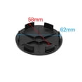 thumbnail image 3 of Unique Bargains 4pcs 68mm Dia 6 Lugs Car Tire Wheel Center Hub Cap Cover w Black Badge Sticker, 3 of 4