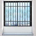 Window Protection Guard 2 PCS Window Security Bars, 24x36in Iron Window Safety Guard ...