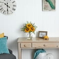 thumbnail image 2 of Nearly Natural Yellow Sunflower Artificial Flower Arrangement in Vase, 2 of 3