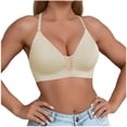 thumbnail image 2 of Xdegoge Backless Bras for Women Push Up Convertible Adjustable Straps Wireless Bralette Seamless Minimizer Full Coverage Padded No Underwire Bra, 2 of 8