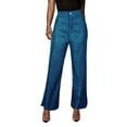 thumbnail image 5 of XFLWAM Womens High Waist Casual Loose Sparkle Sequin Shiny Wide Leg Palazzo Pants Trousers Blue XXL, 5 of 7