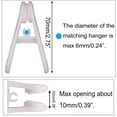 thumbnail image 2 of Hanger Clips for Hangers 30 Pack, Multi-Purpose Strong Clips for Hangers,White Strong Pinch Easily Clip, 2 of 9