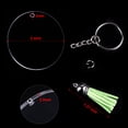 thumbnail image 4 of 24 Sets DIY Keychain Set Creative Bag Pendant Acrylic Blank Keychain with Tassel, 4 of 10