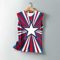 thumbnail image 5 of DeHolifer Women's Tank Tops Plus Size Casual Independence Day Printed Crewneck Sleeveless 4th of July Tank Tops Multicolor M, 5 of 5