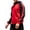 Red, variant on Fesfesfes Jacket for Men's Fashion Casual Zip Jacket Fashion Loose Brushed Top