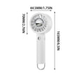 thumbnail image 3 of Ventilador portátil de mano con aromaterapia, repelente de mosquitos recargable por USB, luz LED y mosquetón para actividades al aire libre., 3 of 9