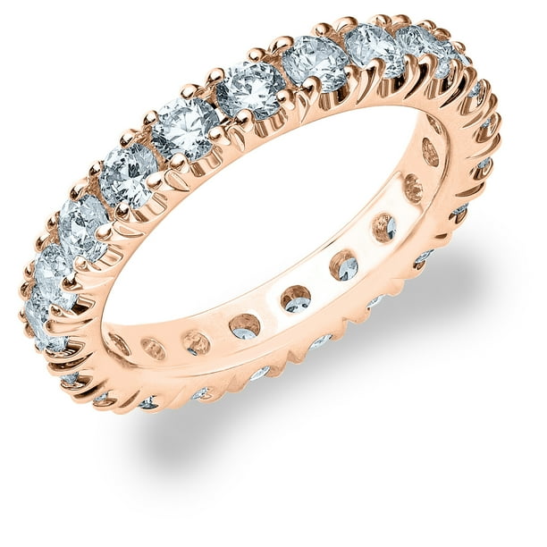 Eternity Wedding Bands 2.0 CT Diamond Eternity Wedding Band in Rose