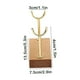 thumbnail image 2 of Jewelry display stand, double fork bracket, metal rolling cart, elegant pendant ornament, foldable portable stand, metal frame, for office decor,topliu, 2 of 8