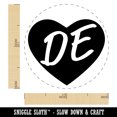 thumbnail image 2 of DE Delaware State in Heart Rubber Stamp for Scrapbooking Crafting Stamping - Medium 1 Inch, 2 of 7