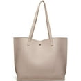 thumbnail image 4 of Women's Soft Faux Leather Tote Shoulder Bag from, Big Capacity Tassel Handbag, 4 of 5