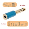 thumbnail image 2 of 6.35mm to 3.5mm Adapter Gold Plated 6.35 Male to 3.5 Female Plug Converter, 2 of 4