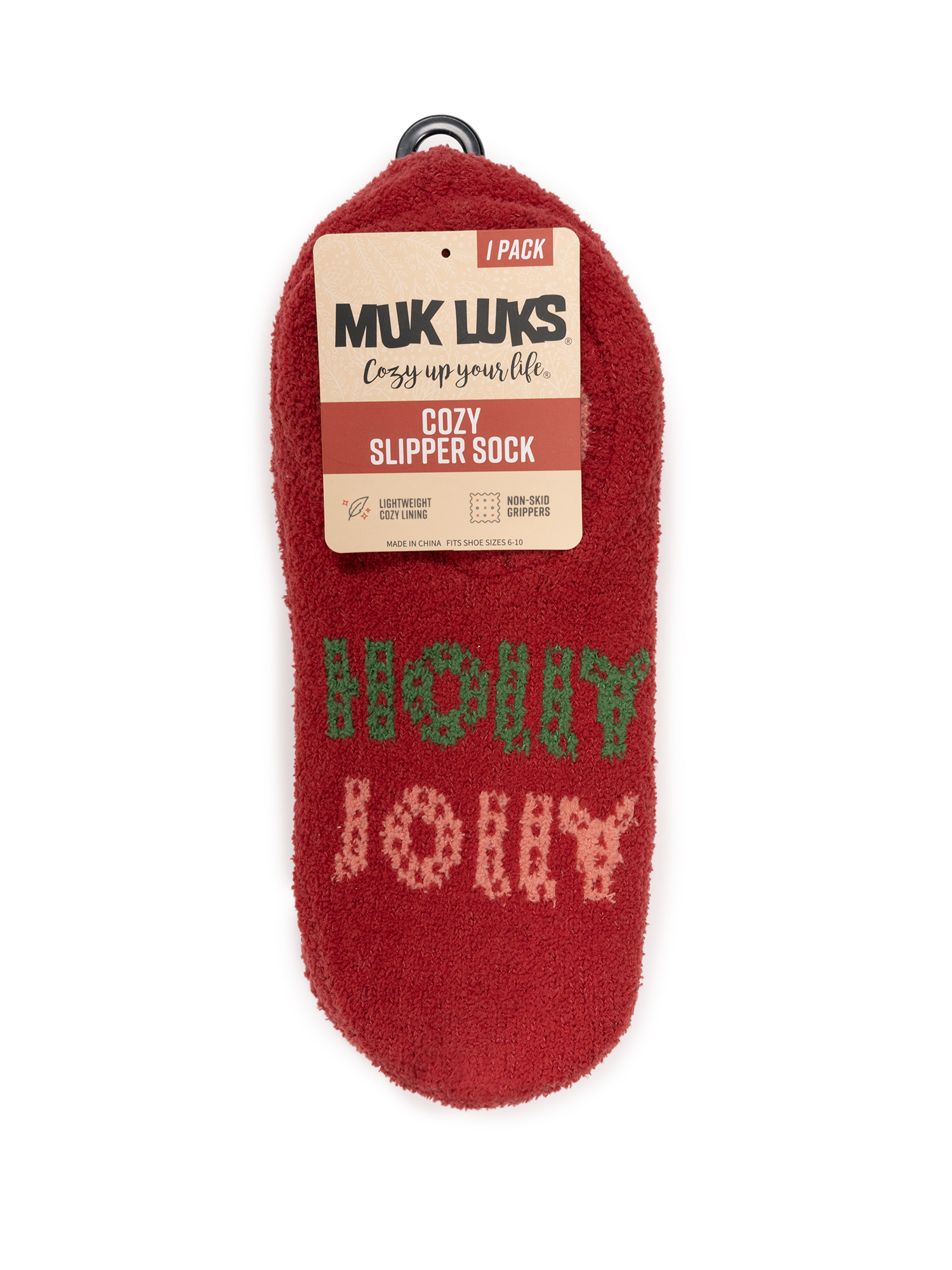 MUK LUKS Women's Cozy Slipper Sock, 1-Pack, OSFM