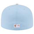 thumbnail image 4 of Men's New Era Light Blue/Cream Chicago White Sox Two-Tone Color Pack A-Frame 59FIFTY Fitted Hat, 4 of 5