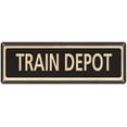 thumbnail image 1 of Train Depot Vintage Looking Metal Sign Home Decor 8x24 108240066018, 1 of 1