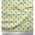 thumbnail image 1 of Soimoi Polyester Crepe Fabric Stripe & Palm Tree Fabric Prints by Yard 42 Inch Wide, 1 of 1