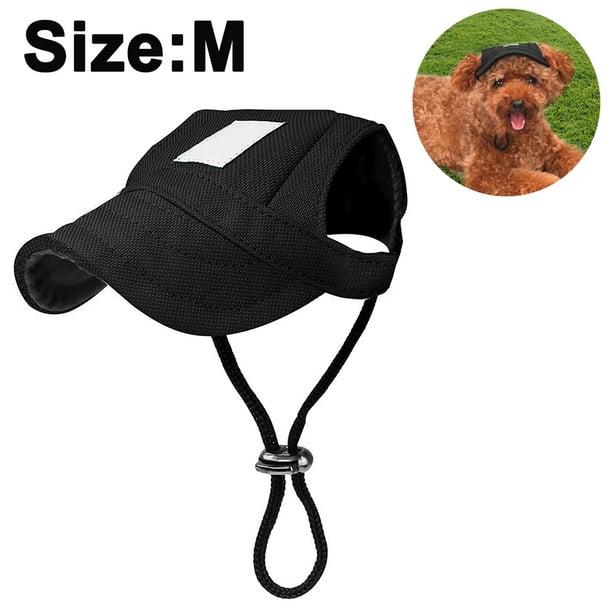 Gorro para perro, gorra de béisbol para mascotas/gorra deportiva para perros/gorra con visera con orificios para las orejas y correa para la barbilla para perros y gatos, MFZFUKR 220539-3