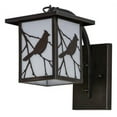 thumbnail image 2 of Meyda 87906 6.5 in. Hyde Park Song Bird Curved Arm Wall Sconce, Ca Craftsman, 2 of 6