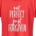 thumbnail image 2 of Instant Message - Not Perfect Just Forgiven - Women's Short Sleeve Graphic T-Shirt, 2 of 6