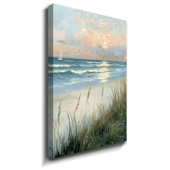 Abstract Oil Painting Sailing On The Ocean Canvas Art Framed Abstract Wall Art For Livingroom Bedroom Office