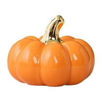 MOQIN Fall Decor, Fall Centerpieces for Tables,Ceramic Pumpkin Ornaments Halloween Table Decor - White Orange Pumpkin Centerpiece for Fall Celebrations | Thanksgiving and Harvest Home Decor