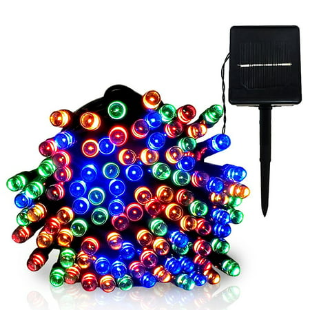Kohree Decorative Solar Powered Christmas Lights Multi-color 50 LED 8 Modes Fairy String Light for Garden, Lawn, Patio, Xmas Tree, Wedding, Party, Outside, Holiday, Indoor, Outdoor (Best Outside Christmas Decorations)