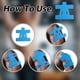 thumbnail image 3 of Kinesiology Tape for Shoulder, Waterproof PreCut Strips, Sports Support (Blue) 10 Pack, 3 of 5