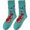 Mint Green, variant on Xijirk Funny Face Crew Socks Novelty Cartoon Print Cotton Socks Size:One Size