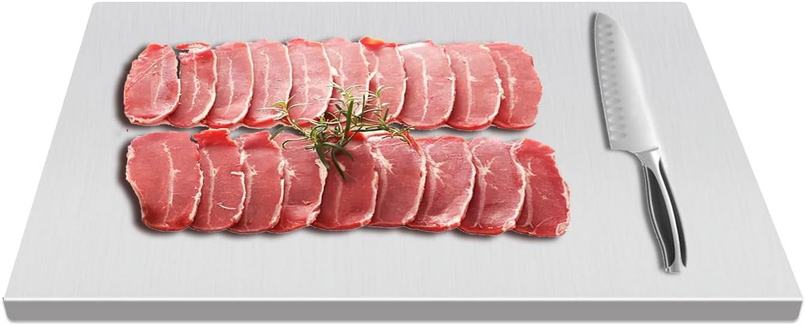 304 Stainless Steel Cutting Board, Extra Large Chopping Board with Lip, Heavy Duty Baking Board, Stove Top Cutting Board for Kitchen Pastry Meat Vegetables Bread (27.6 * 19.7inch)