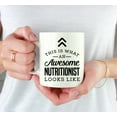 thumbnail image 3 of Koyal Wholesale Ceramic Coffee Tea Mug, This is What an Awesome Nutritionist Looks Like, 3 of 4
