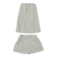 thumbnail image 5 of Uootdi Short Sets for Women Summer Strapless Striped Print Top High Waist Layered Casual Shorts Beach Vacation Matching Outfits, 5 of 6