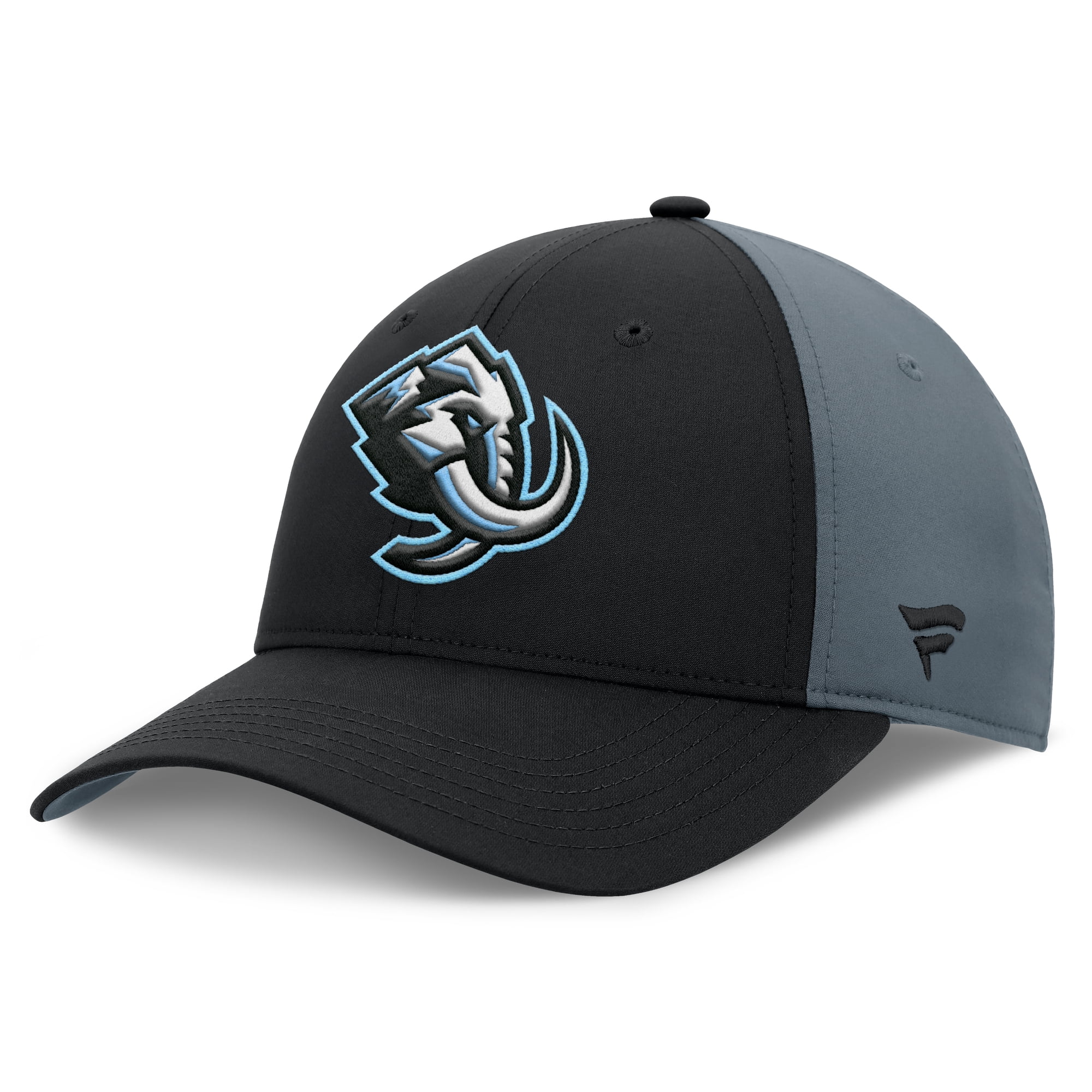 Men's Fanatics  Black/Charcoal Utah Mammoth Primary Logo Adjustable Hat