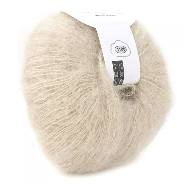 Peahefy Angora Wool Yarn Kit Soft For Weeding Party Birthday Gift